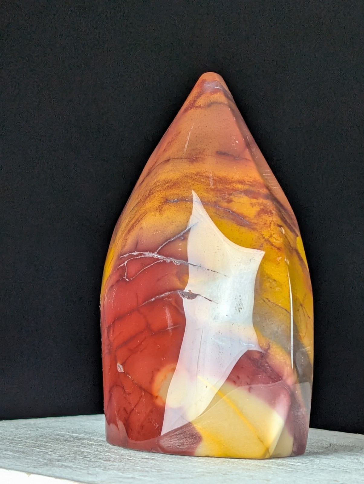 Purple Mookaite Freeform Crystal Gemstone Ornament Teardrop Chakra Reiki