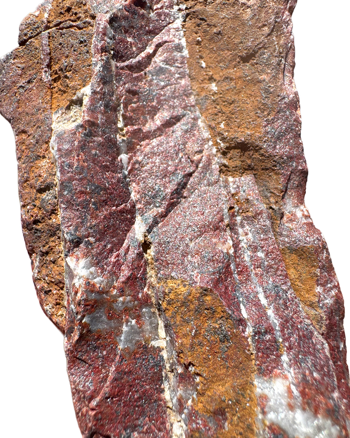 12 oz Rough Red Jasper with Hematite & Quartz Vivid Color from Arizona