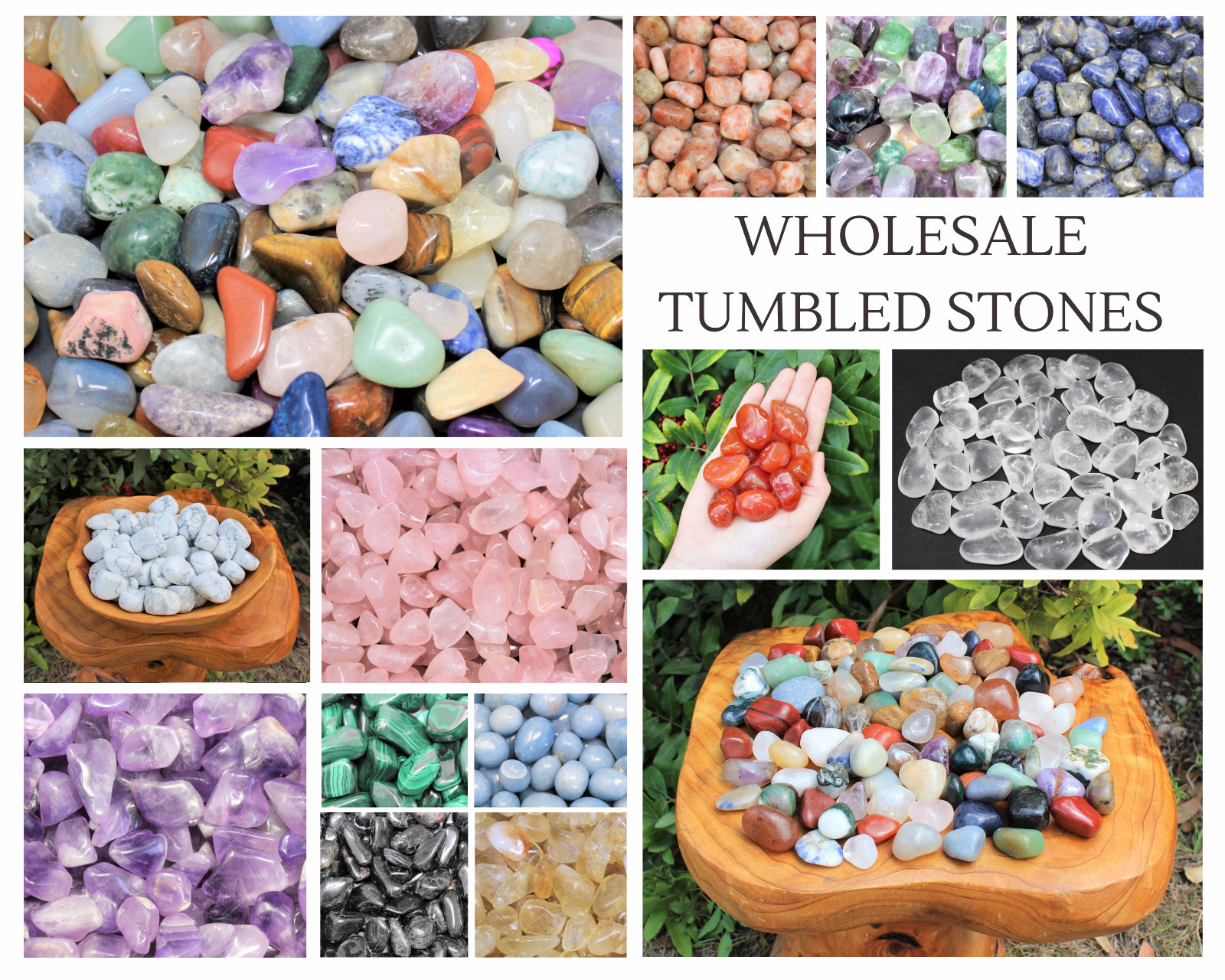 8 oz or 1 lb Tumble Stones Best Sellers Bulk Lots: Huge Choice (Crystal Healing)