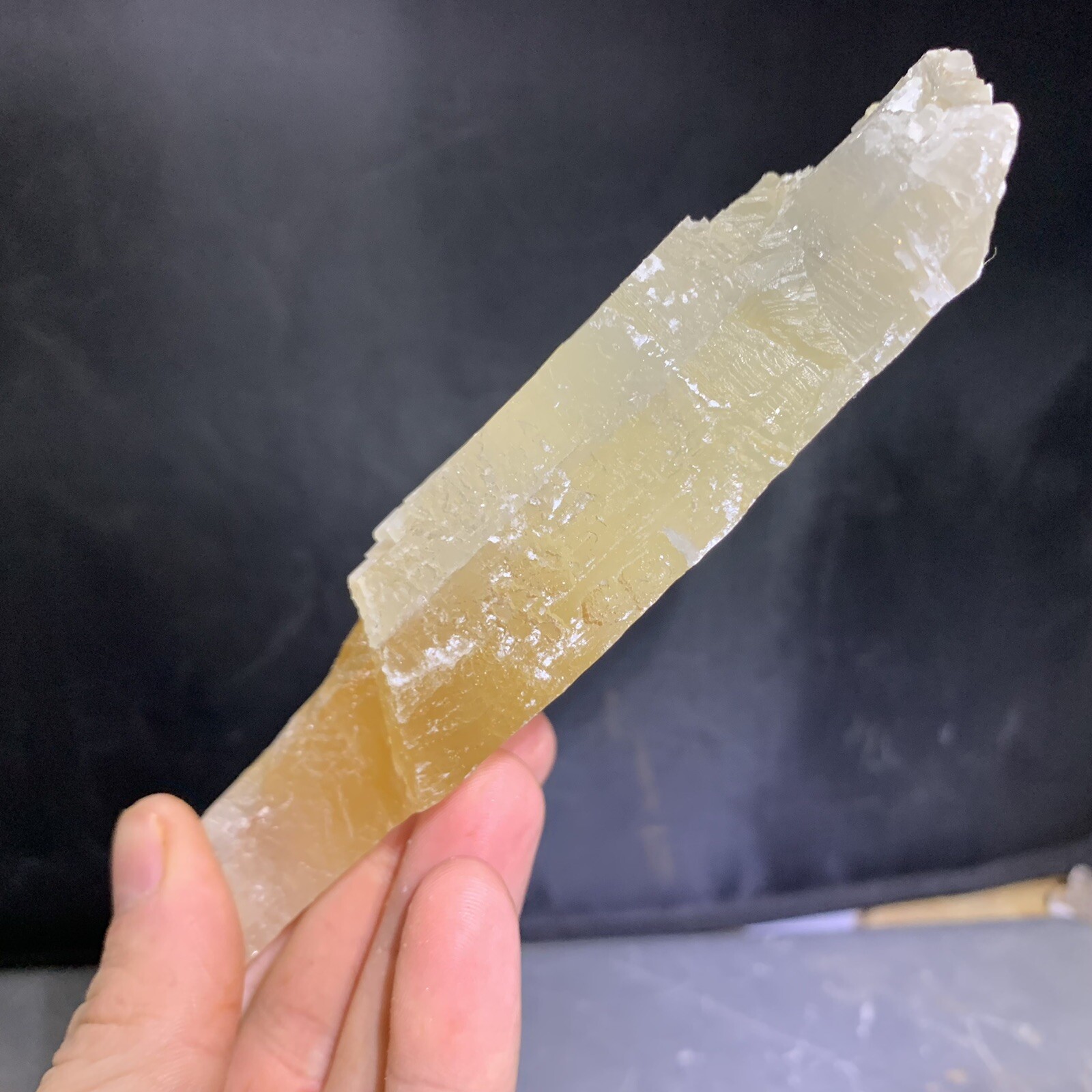 Clear Selenite Golden Phantom aka: Gypsum | Utah