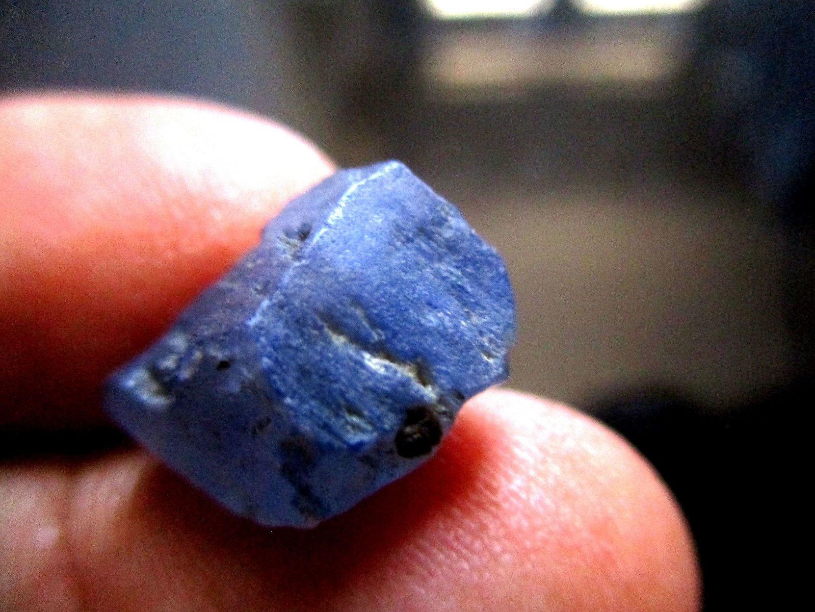 Natural Blue Sapphire Crystal Specimen, 10.75 Carats, Jammu Kashmir Origin