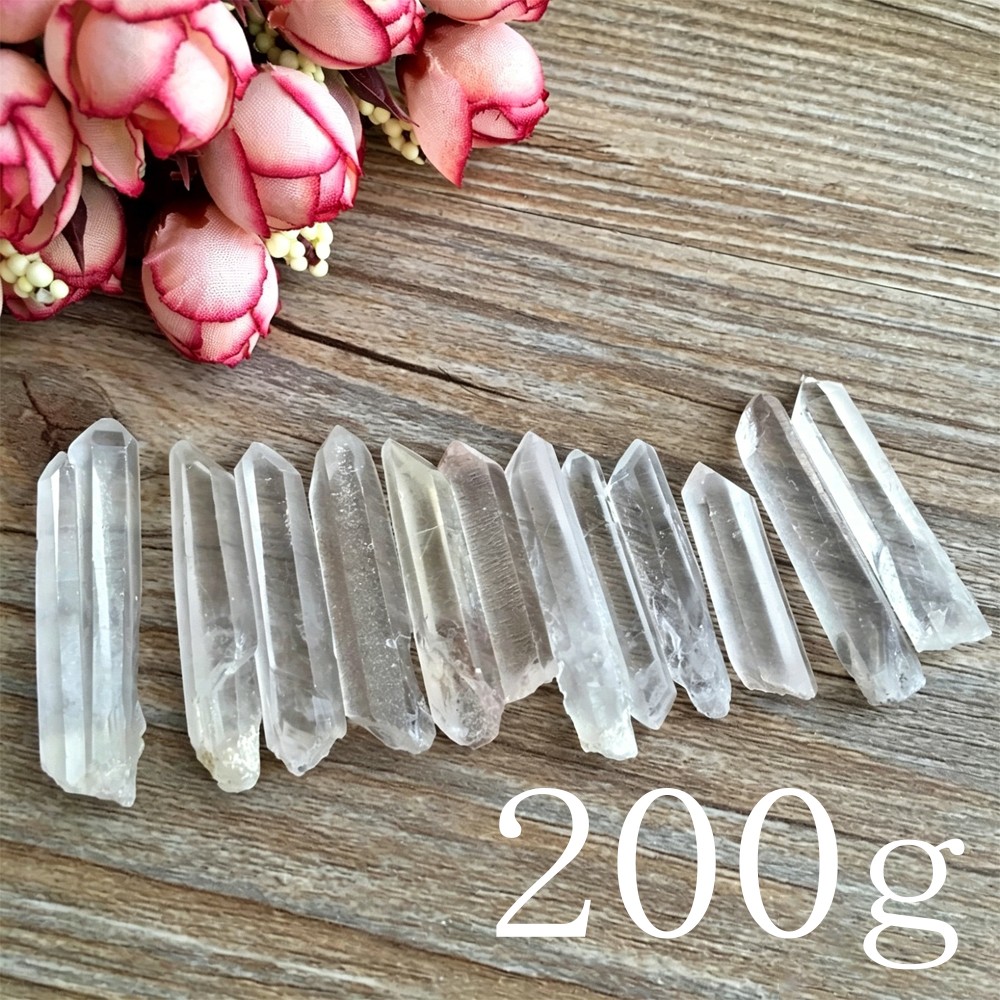 Tibet Nice Lot Natural Clear Quartz Crystal Points Wand Specimen US Seller 200g