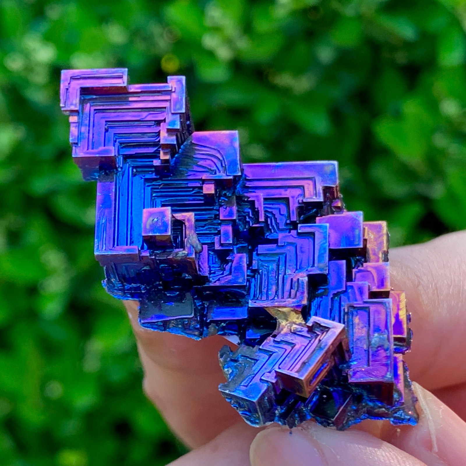 36G ram Bismuth rainbow crystal elementBi gemstone Mineral specimen healing