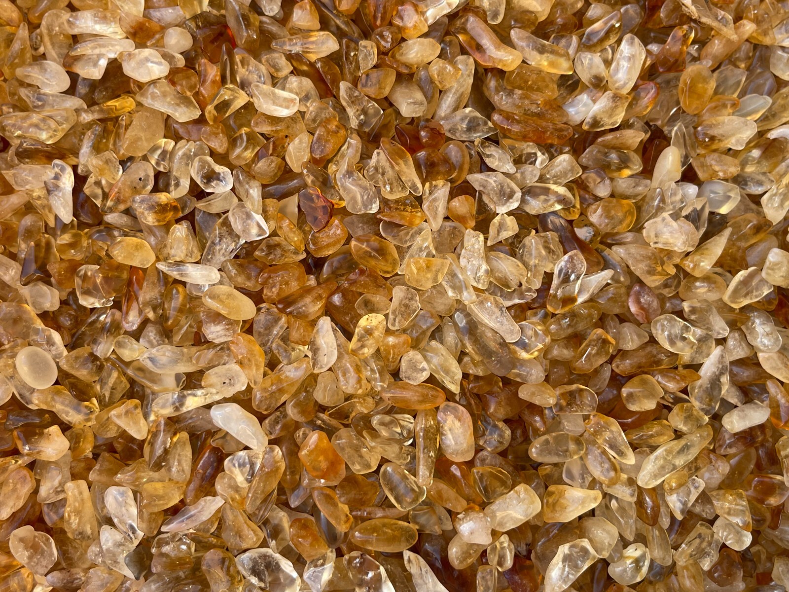 Grade A+++Citrine Semi Tumbled Gemstone Large Chips 5 – 16 mm,Wholesale Bulk Lot