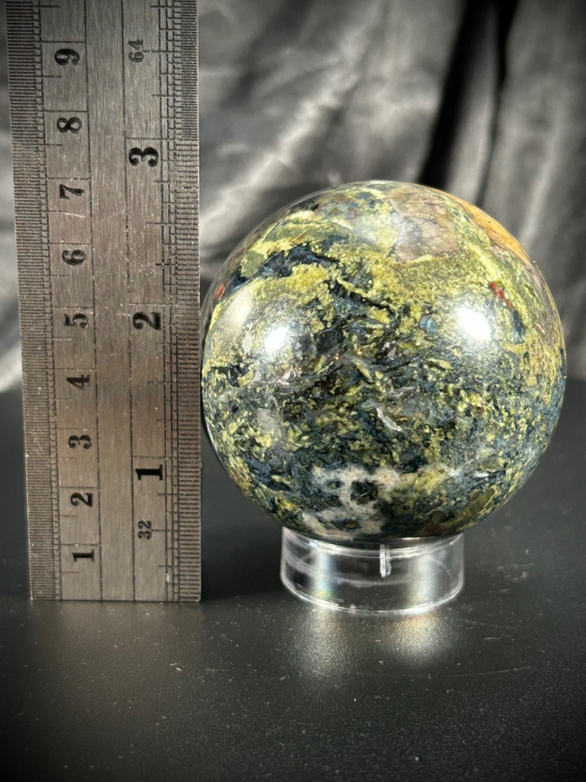 2.45″ Pietersite Sphere With Acrylic Stand 13.1oz (372 grams)