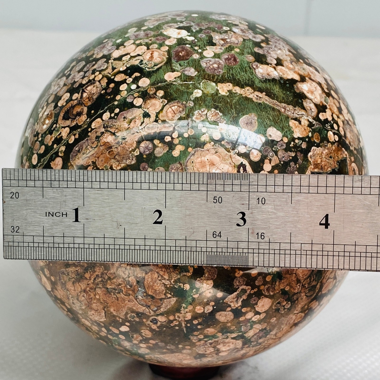 Natural Polished Pink cherry blossom agate BALL Madagascar 3160G ( 6.96LB )