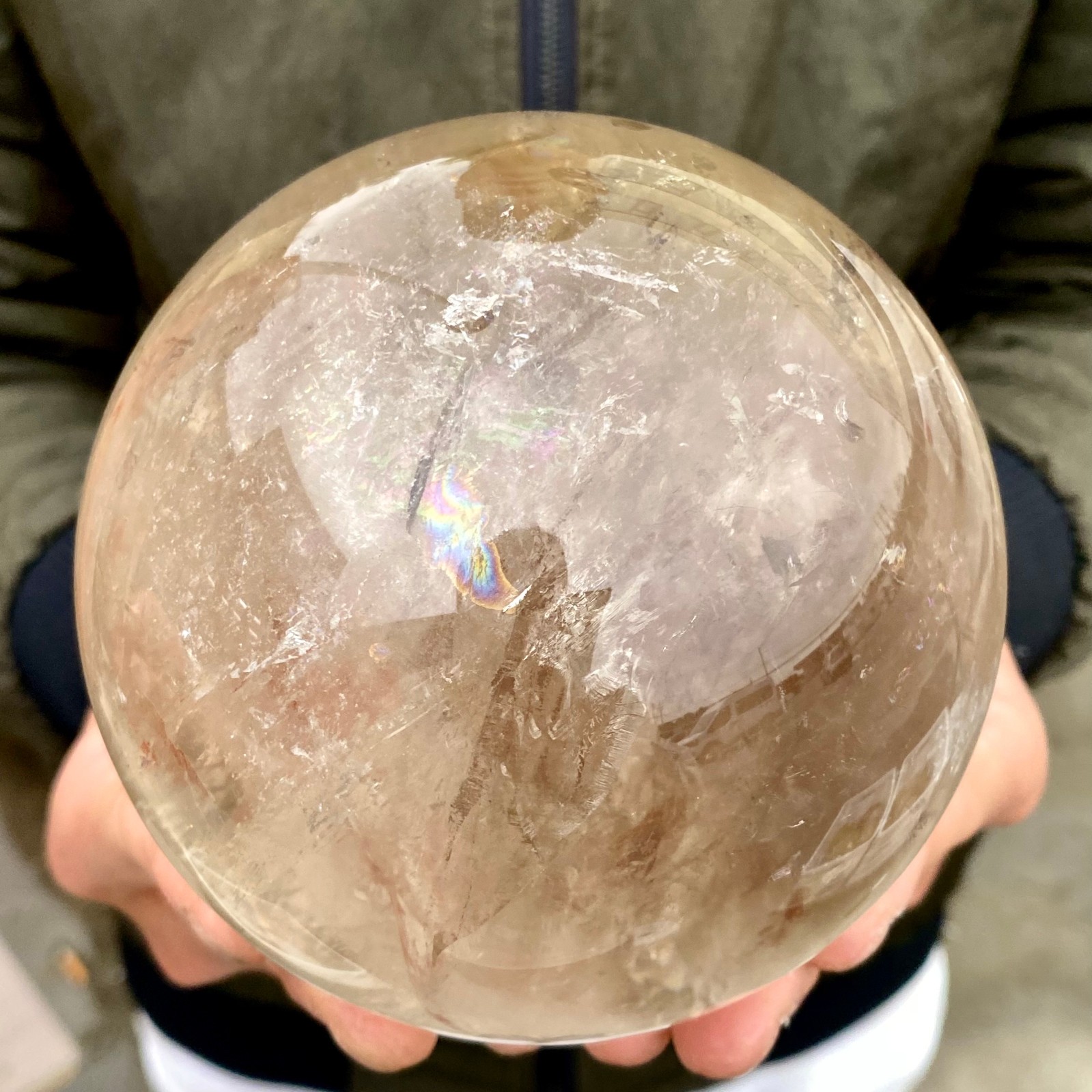 3.15LB Natural clear quartz sphere quartz crystal ball reiki Energy healing