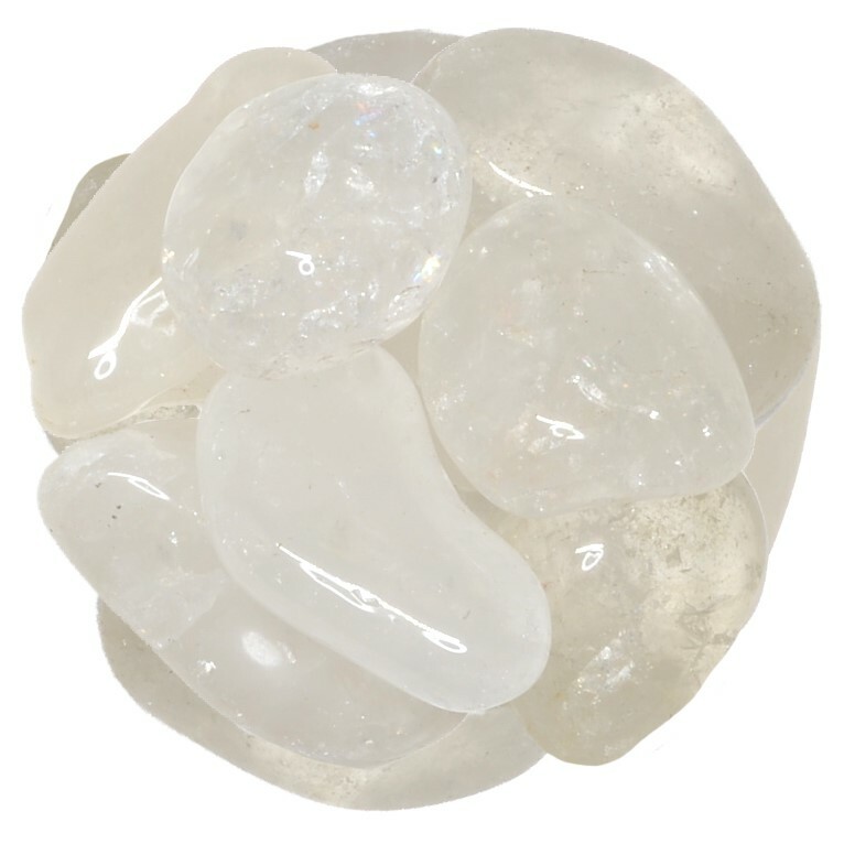 1/2 lb Crystal Quartz Tumbled Stones – Grade 2 – XLarge – 1.5″ to 2″ Avg.