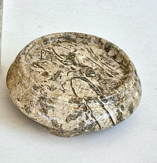 Fossilized Natural Stone Pedestal, Pakistan