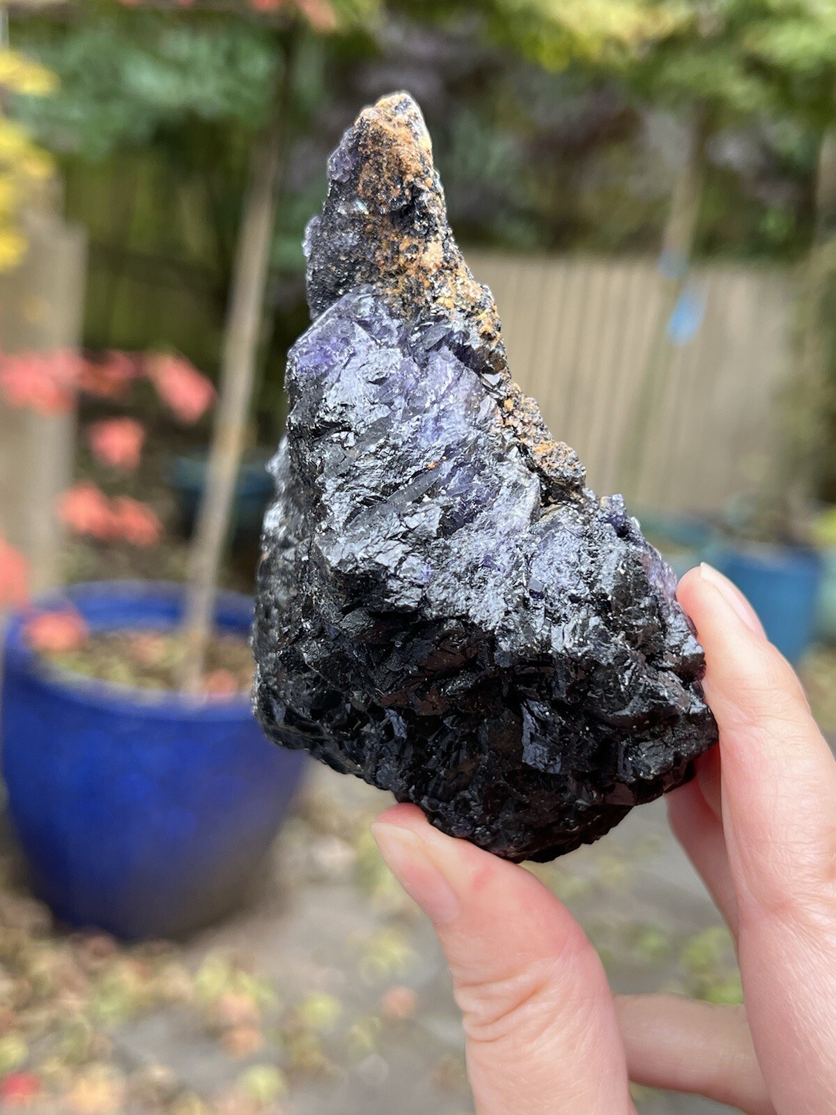 Blue John Fluorite Mineral Specimen United Kingdom 342g 8