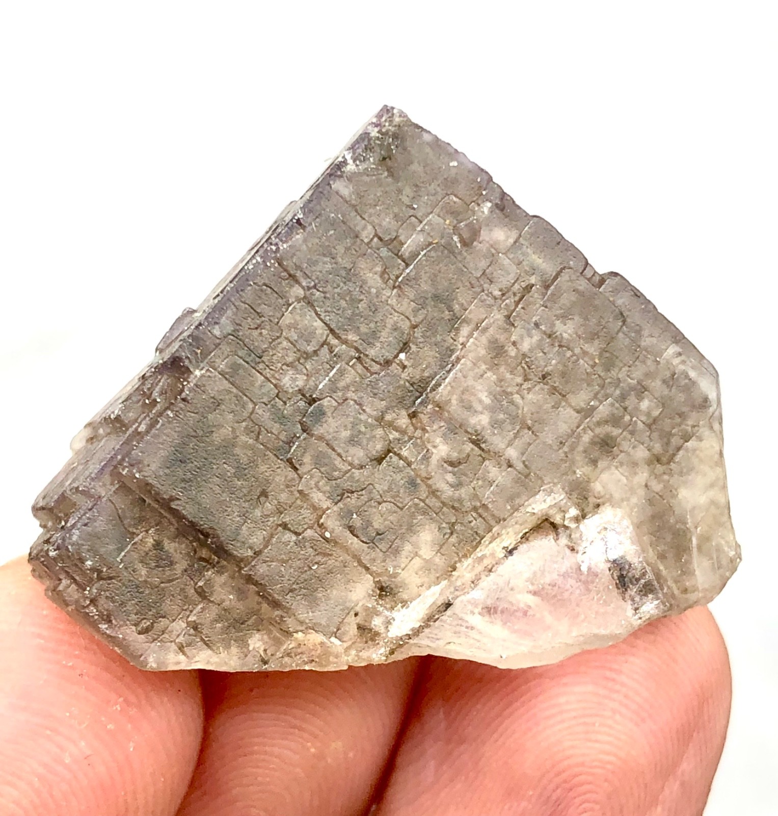 Natural fluorite crystal triangle shape | Skardu, Pakistan | 18.99g Minerals