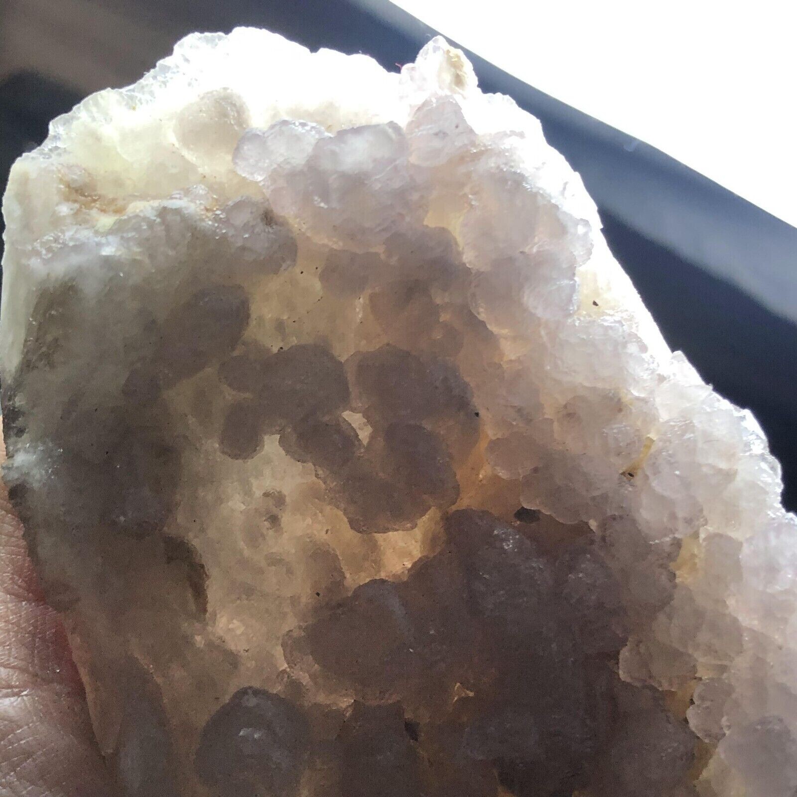 517g Translucent Light Purple Spherical Fluorite & Pyrite Mineral Specimen/China