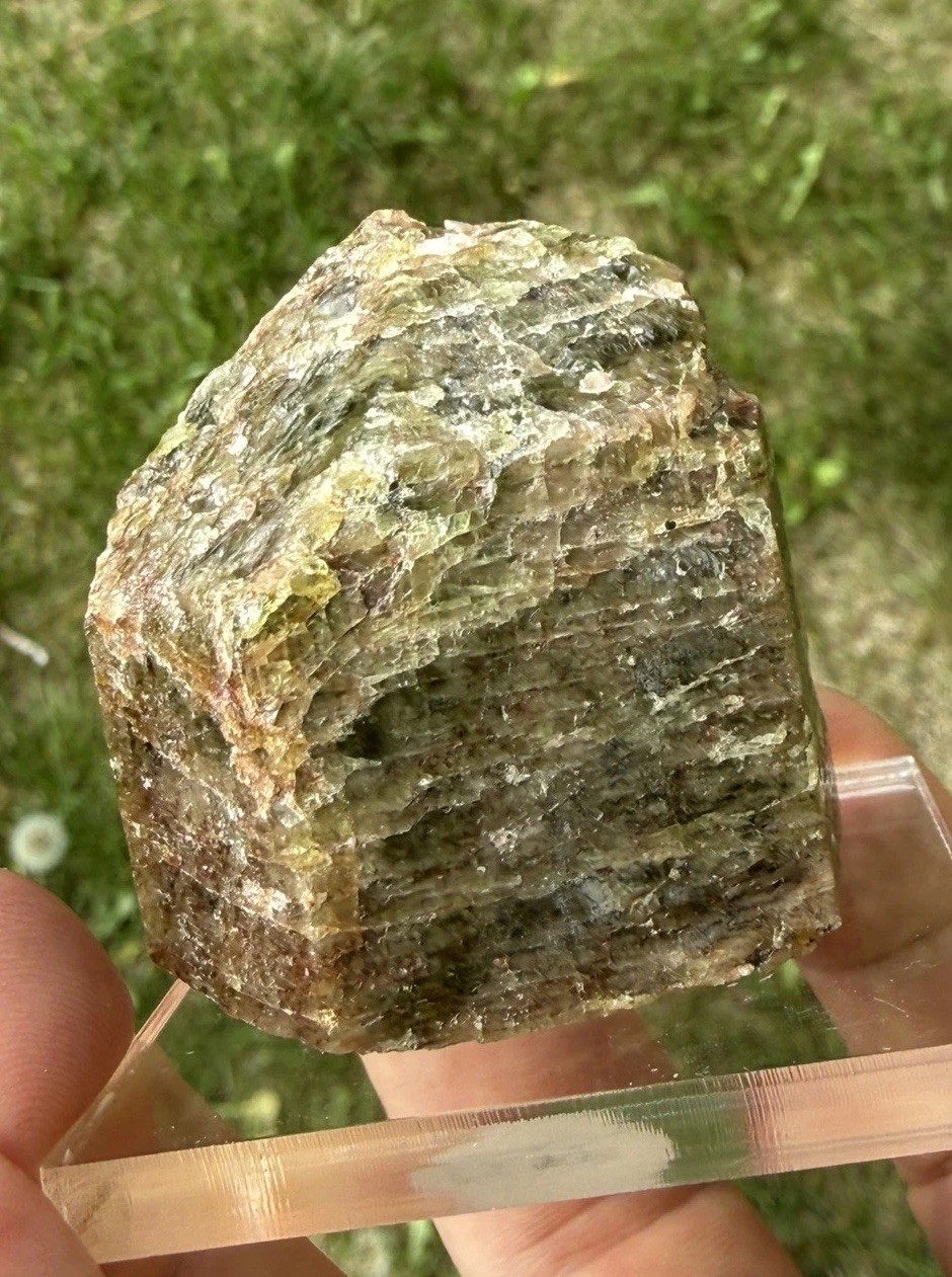 Green Apatite Crystal from Ontario, Canada 5cm – 149.7g- ID69