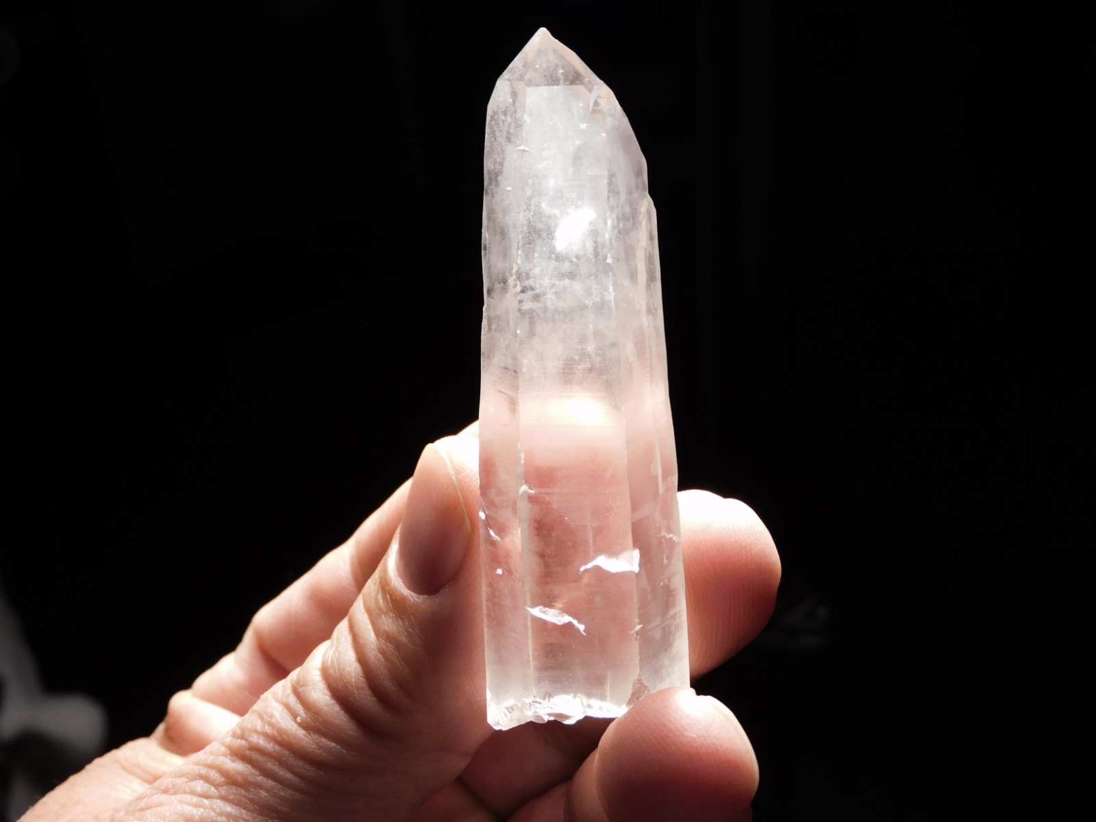 Long! Translucent! QUARTZ Crystal TWIN 100% Natural Brazil 46.1gr