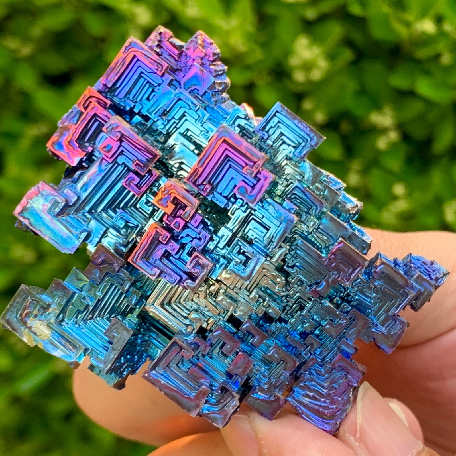 139G ram Bismuth rainbow crystal elementBi gemstone Mineral specimen healing
