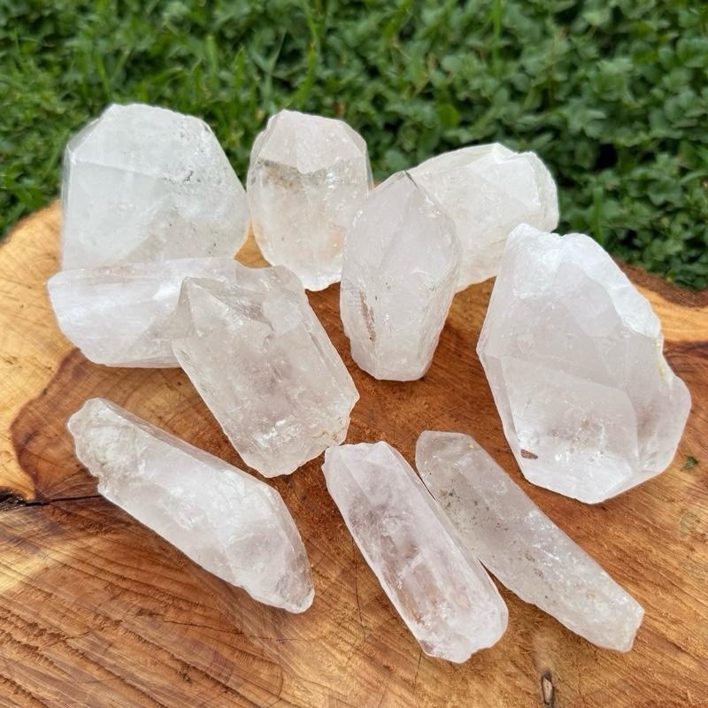 One or Two Pound Brazil Clear Quartz Points and Chunks Bulk Wholesale Pieces