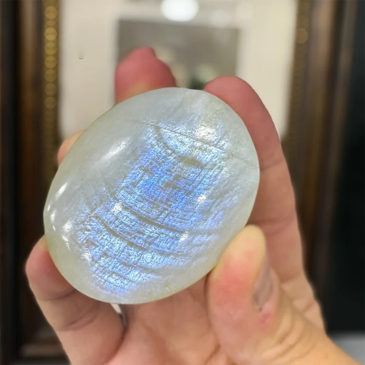 2″ Large Moonstone Tumbled Stone Mineral Specimen Crystal Healing Reiki Gifts