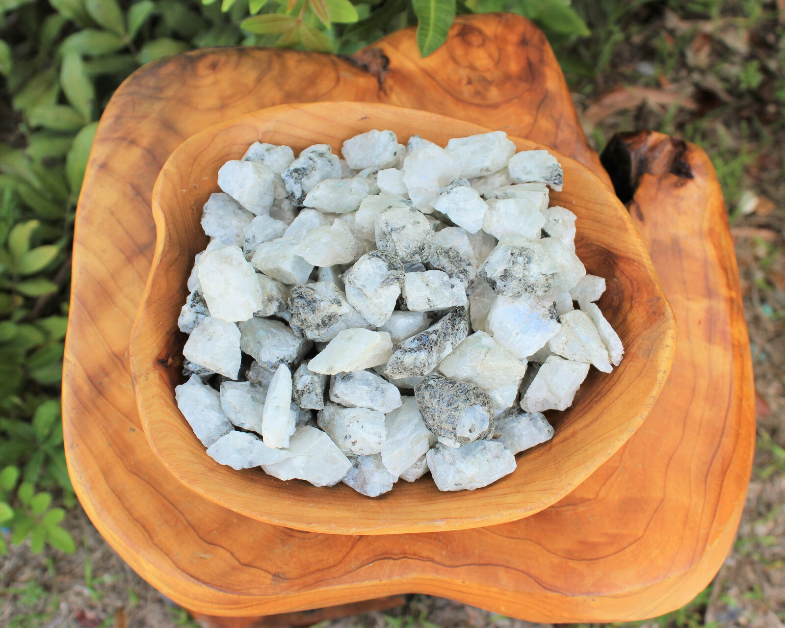 Rough Rainbow Moonstone Chip Lots, 0.75 – 1.25″ (Raw Rainbow Moonstone Crystals)
