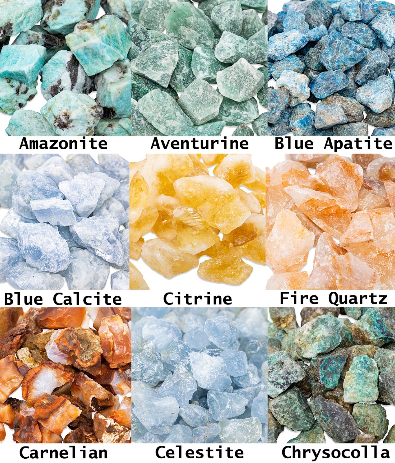 1/2 LB ROUGH CRYSTALS BULK WHOLESALE ROCKS MINERALS FOR TUMBLING & CRYSTALS