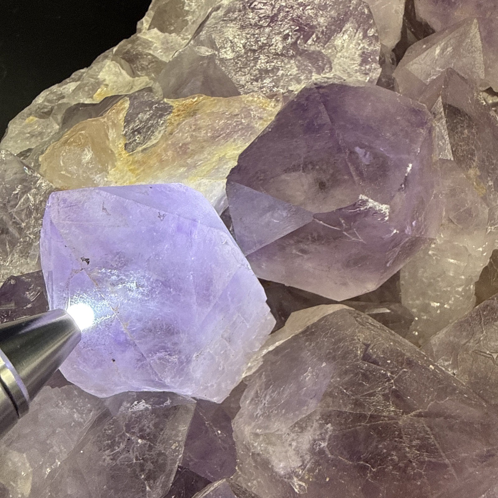 25 LB Huge Natural Amethyst Plate! Big Points! Crystals, Minerals, Congo!