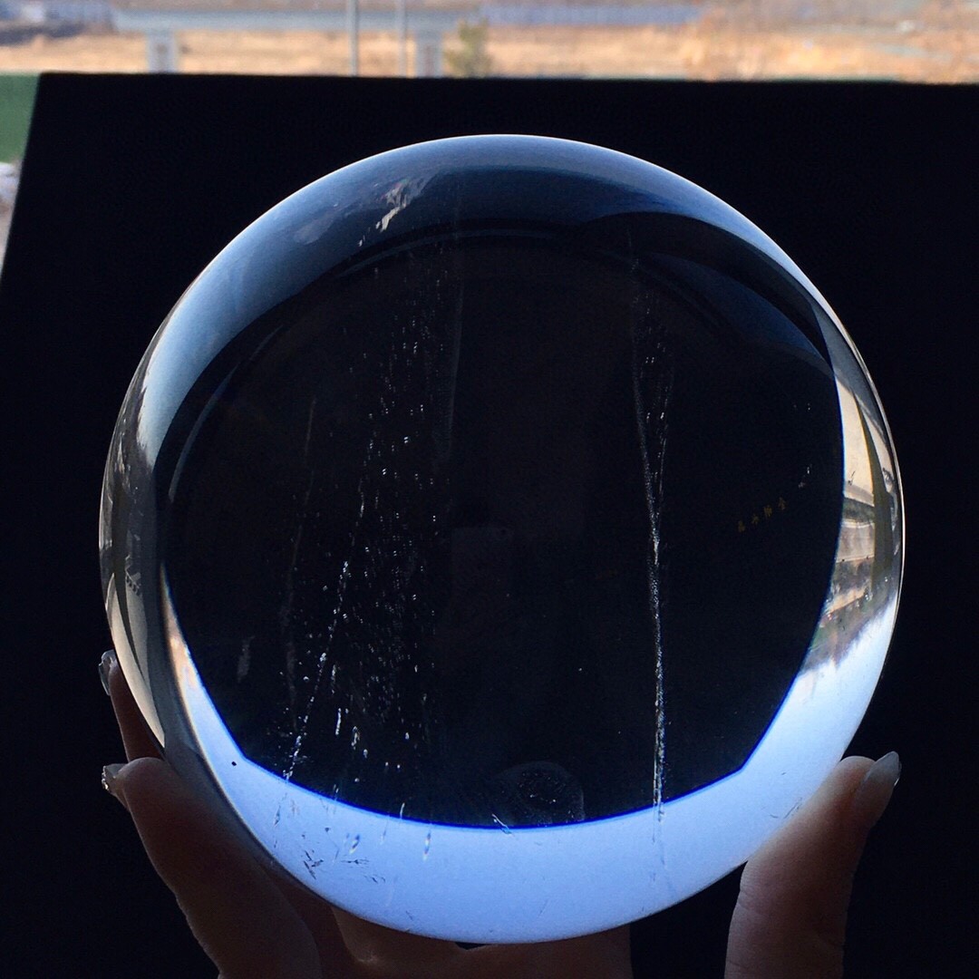 6.6LB Top Natural Clear Quartz Sphere Crystal Ball Reiki Meditation Gems Gifts