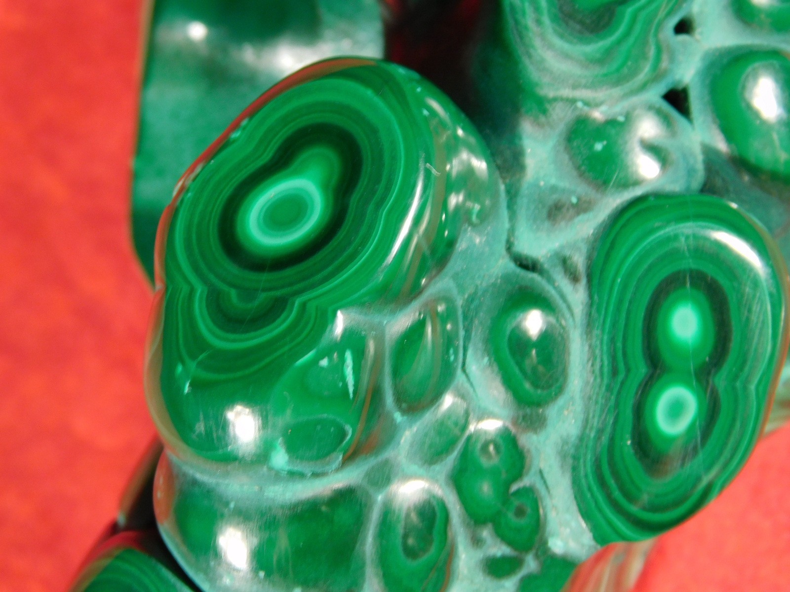 BIG! Polished Deep GREEN Malachite STALACTITE or Stalagmite From the Congo 393gr