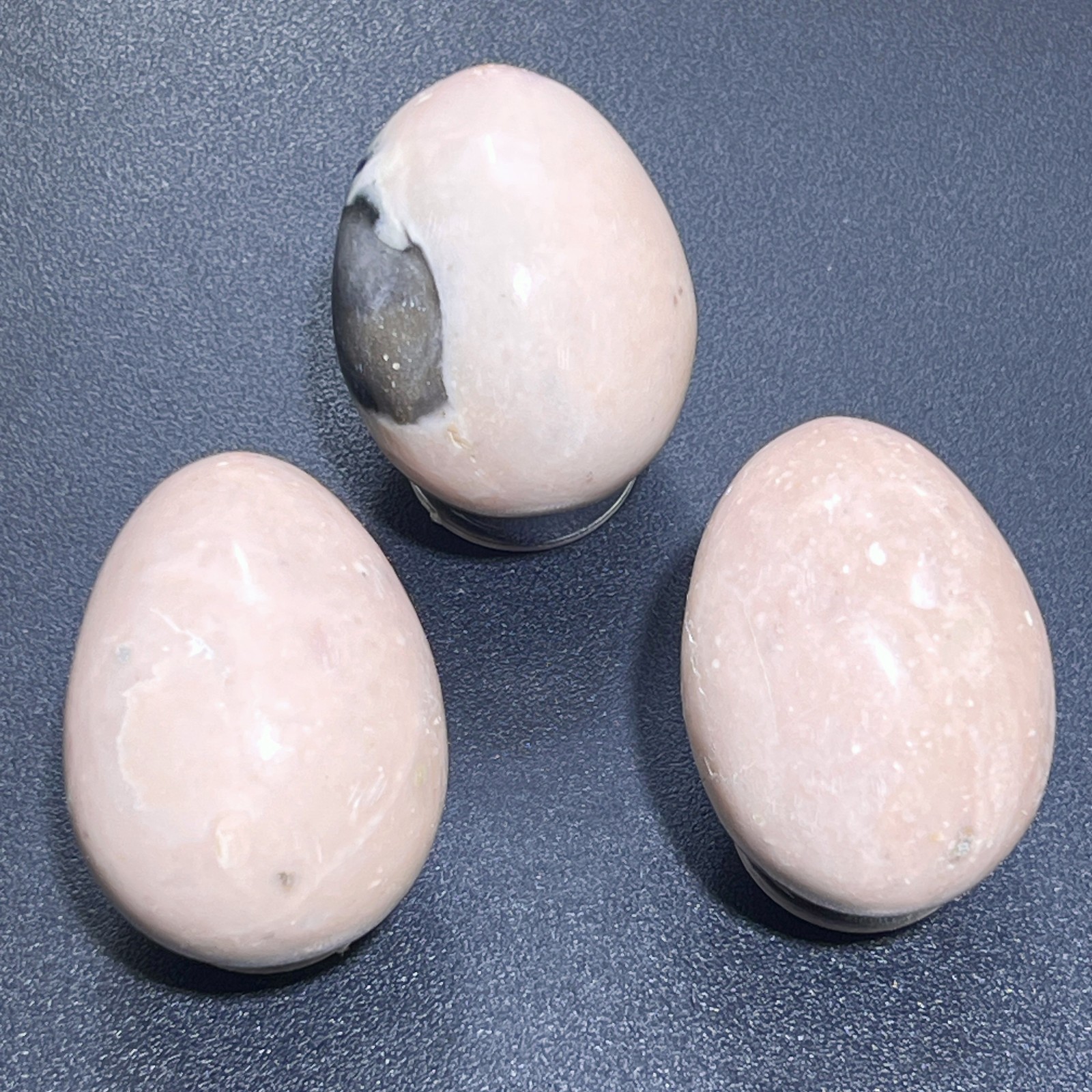 Light Pink Opal Egg Carving Wholesale Gemstone Decor Supply