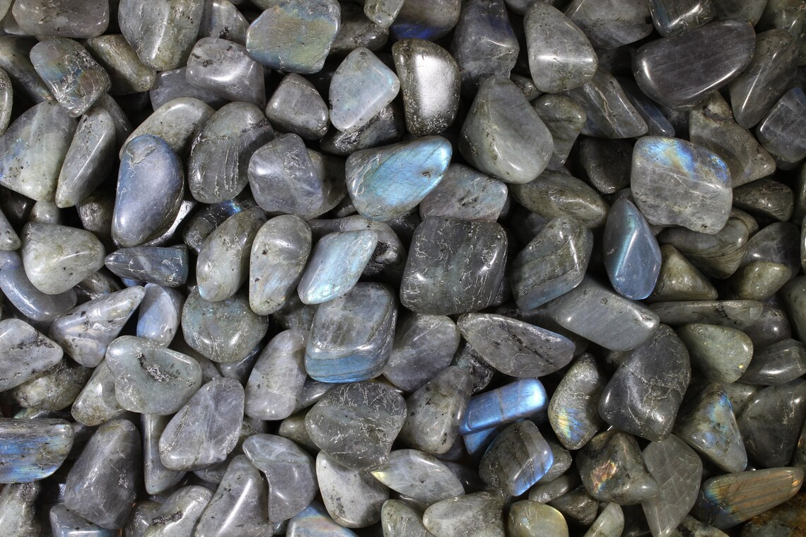Labradorite Tumbled Gemstones from South Africa – Bulk Wholesale Options – 1 LB