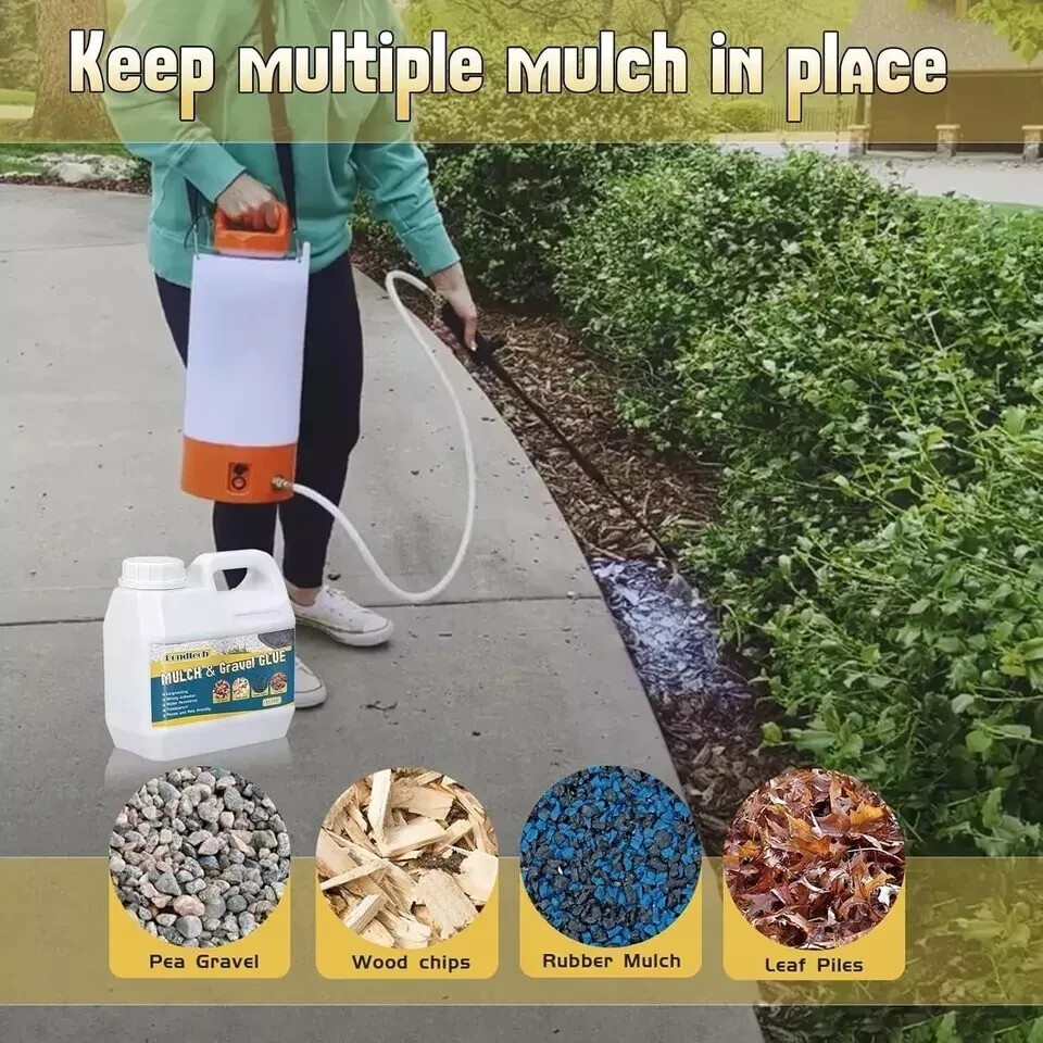 Mulch Glue, Gravel Glue, Mulch Glue for Landscaping, Concentrate Rock Glue for