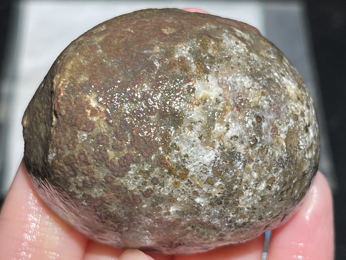 Half Rough Agate ore crystal Achat Nodule Chinese bloody battle Agate 75g B051