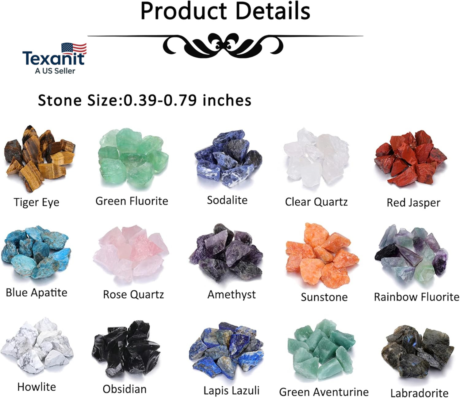 Assorted Raw Healing Stones Crystals Bulk Natural Rough Chakra Quartz Crystal Ge