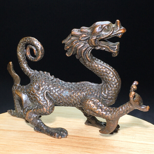 89g Ancient Chinese Handcrafted.Brass Exquisite.The perfect dragon.gift. 306