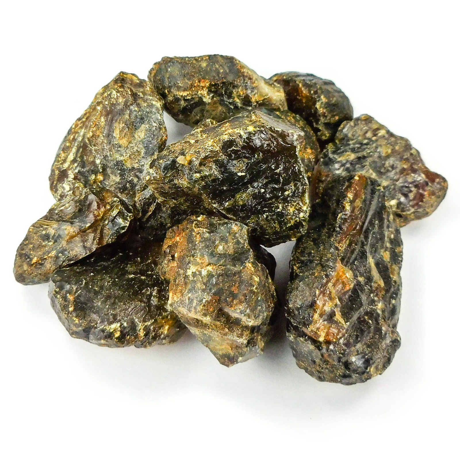 Black Amber Fossilized Tree Resin Mixed Sizes Rough Stones (By Piece or Pound)