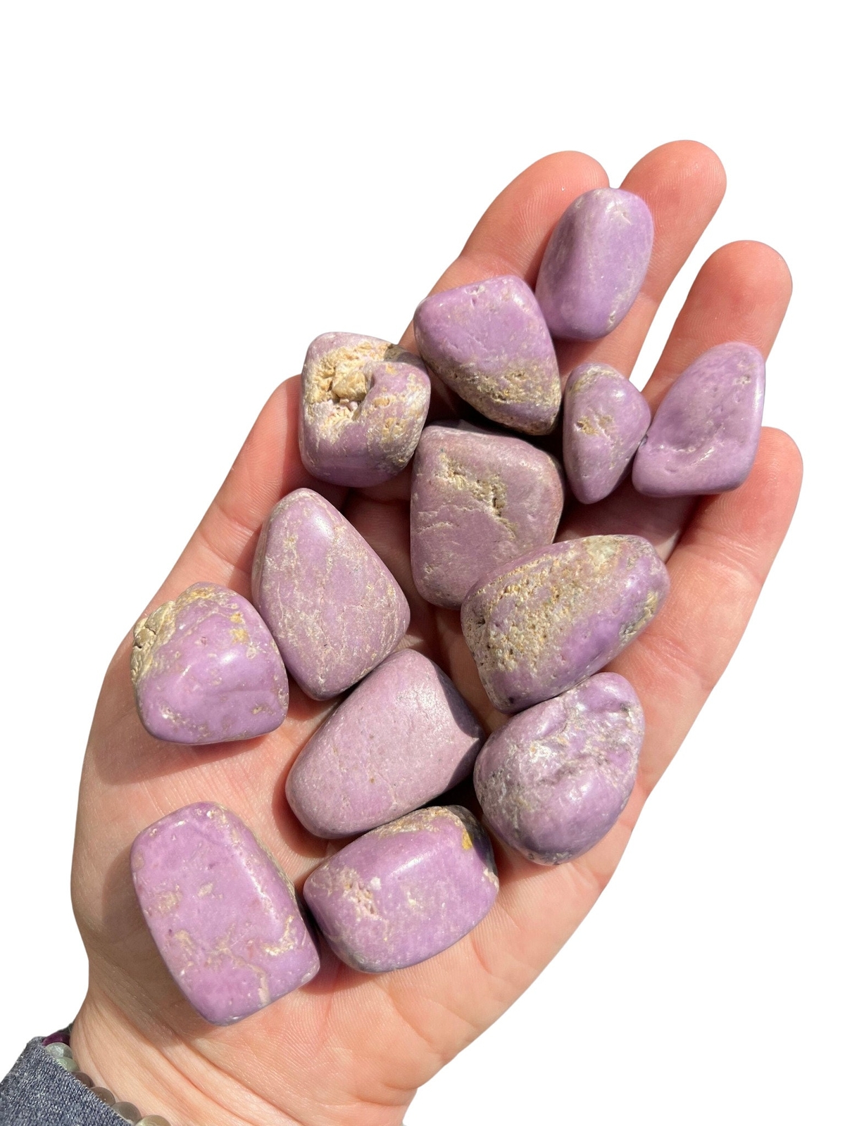 Phosphosiderite Tumbled Stone, Natural from Argentina