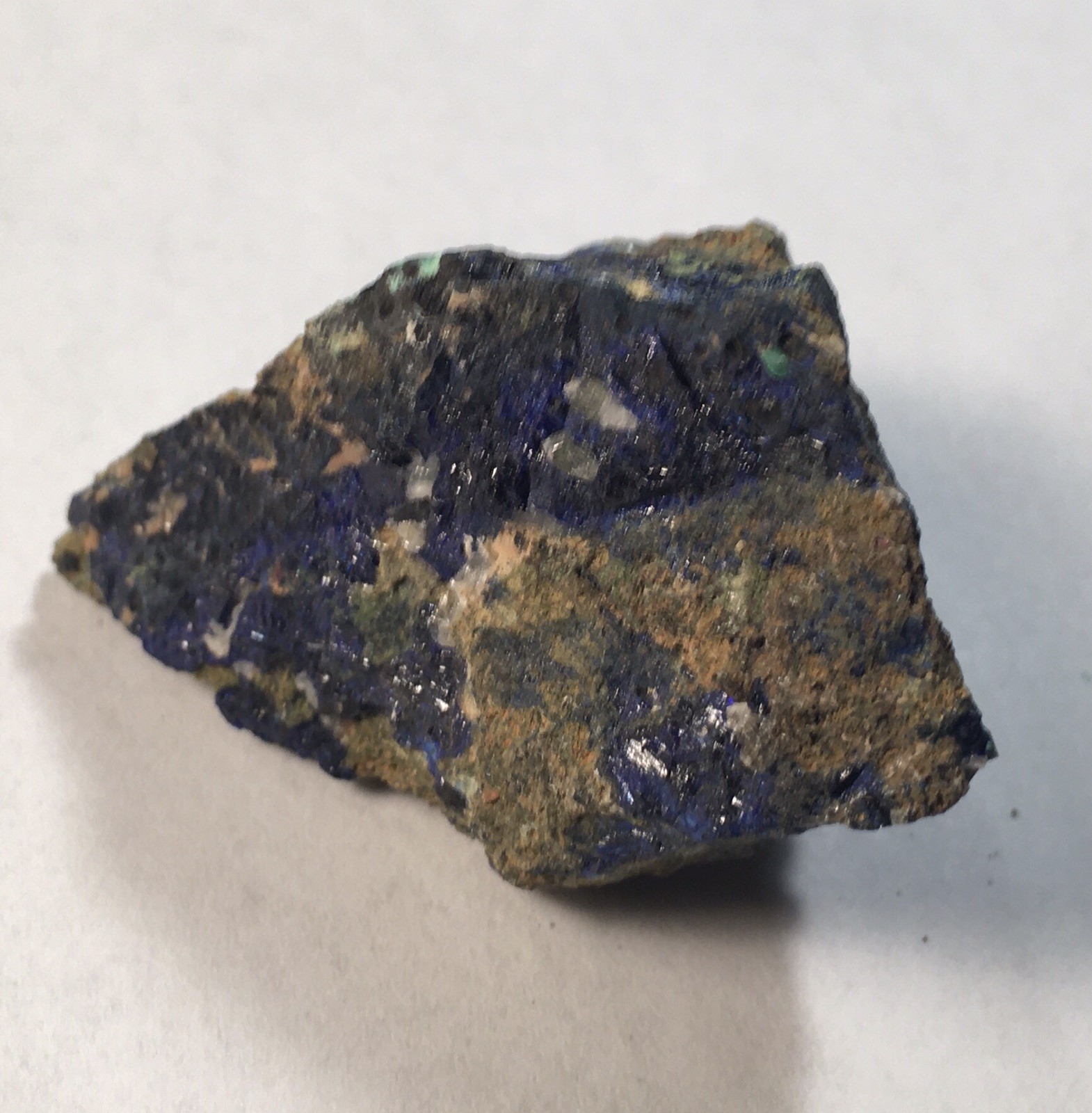 Azurite w/ Minor Dundasite, Laurium, Greece