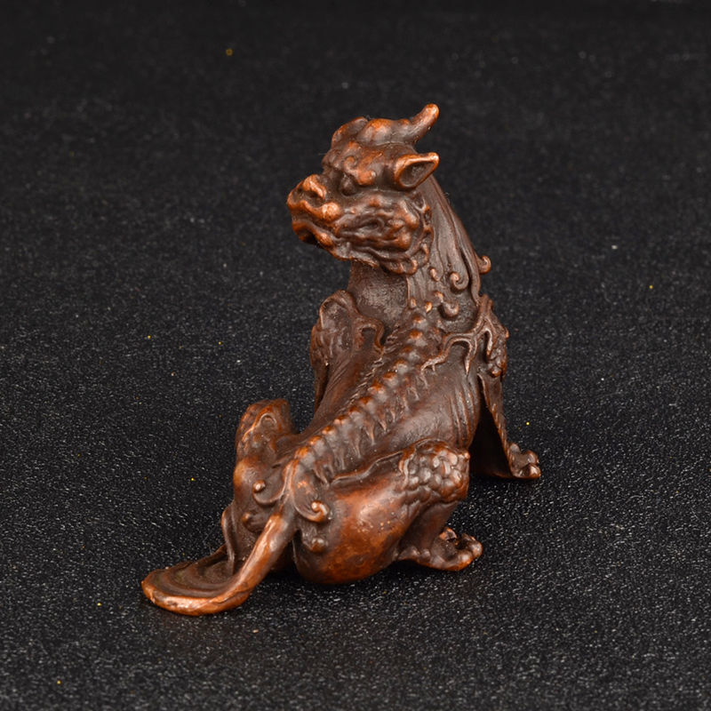150g Ancient Chinese Handcrafted.Brass Exquisite.Unicorn Mountain in Tibet.gift