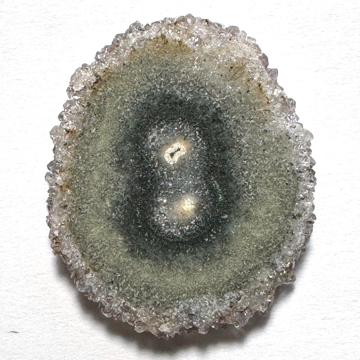 Tiny Stalactite Flower Slice Polished Both Sides H730