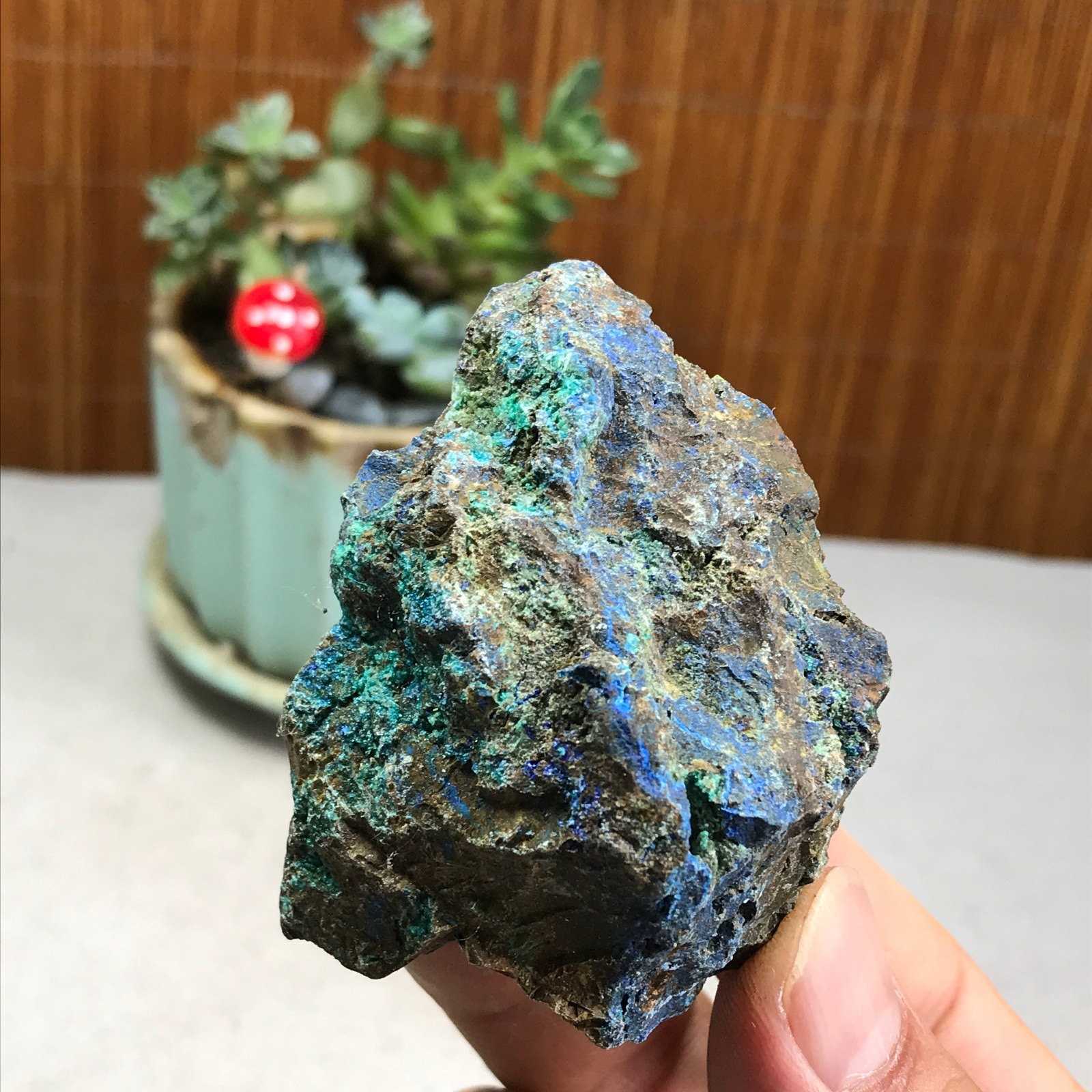78g Natural Azurite/Malachite gemstone Rough original Crystal Specimen A5964