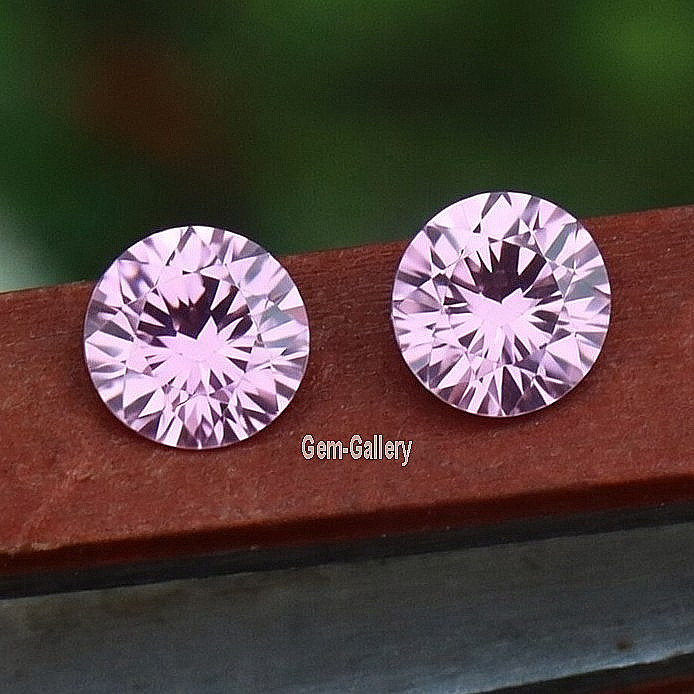 Round Cut Natural Pink Sapphire Pair 1.85 Ct 2 Pcs Certified Loose Gemstone