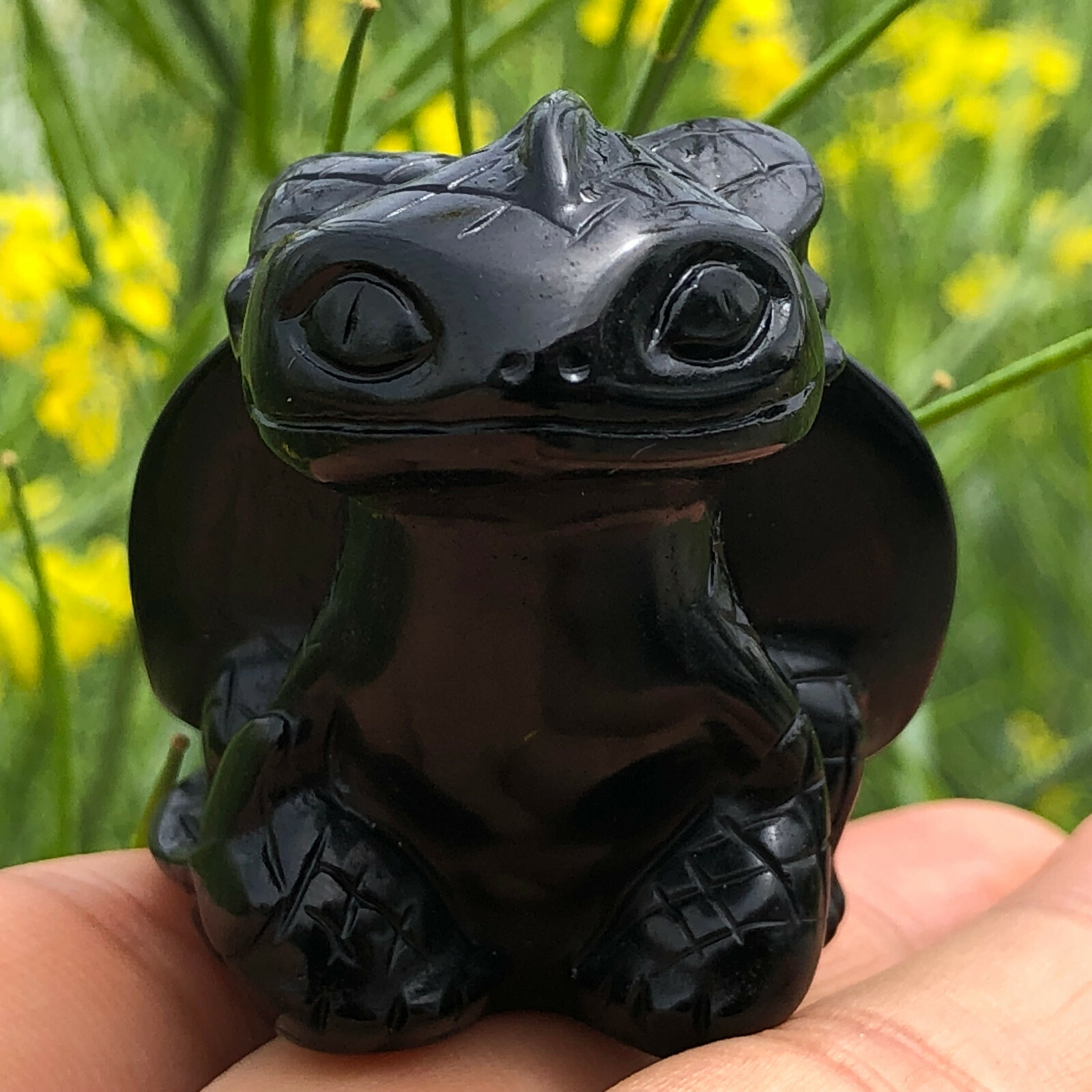 1pc Natural obsidian crystal Quartz hand carved crystal skull reiki healing
