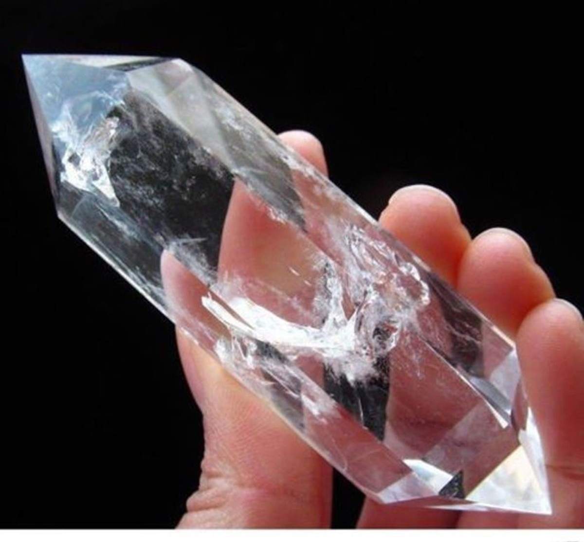 Genuine Natural 70-80mm Real natural clear quartz crystal wand point healing