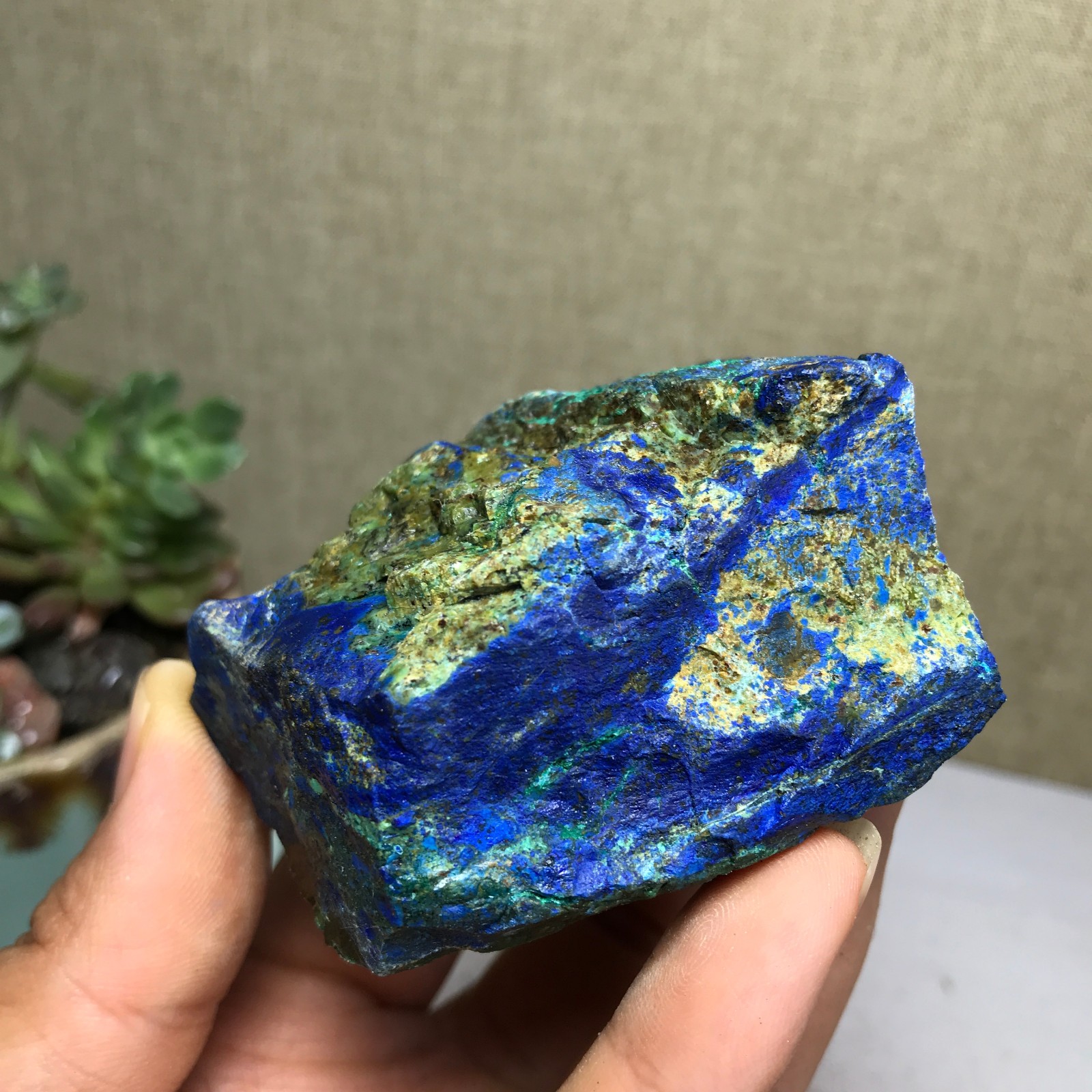 158g Natural Azurite/Malachite gemstone Rough original Crystal Specimen A5792
