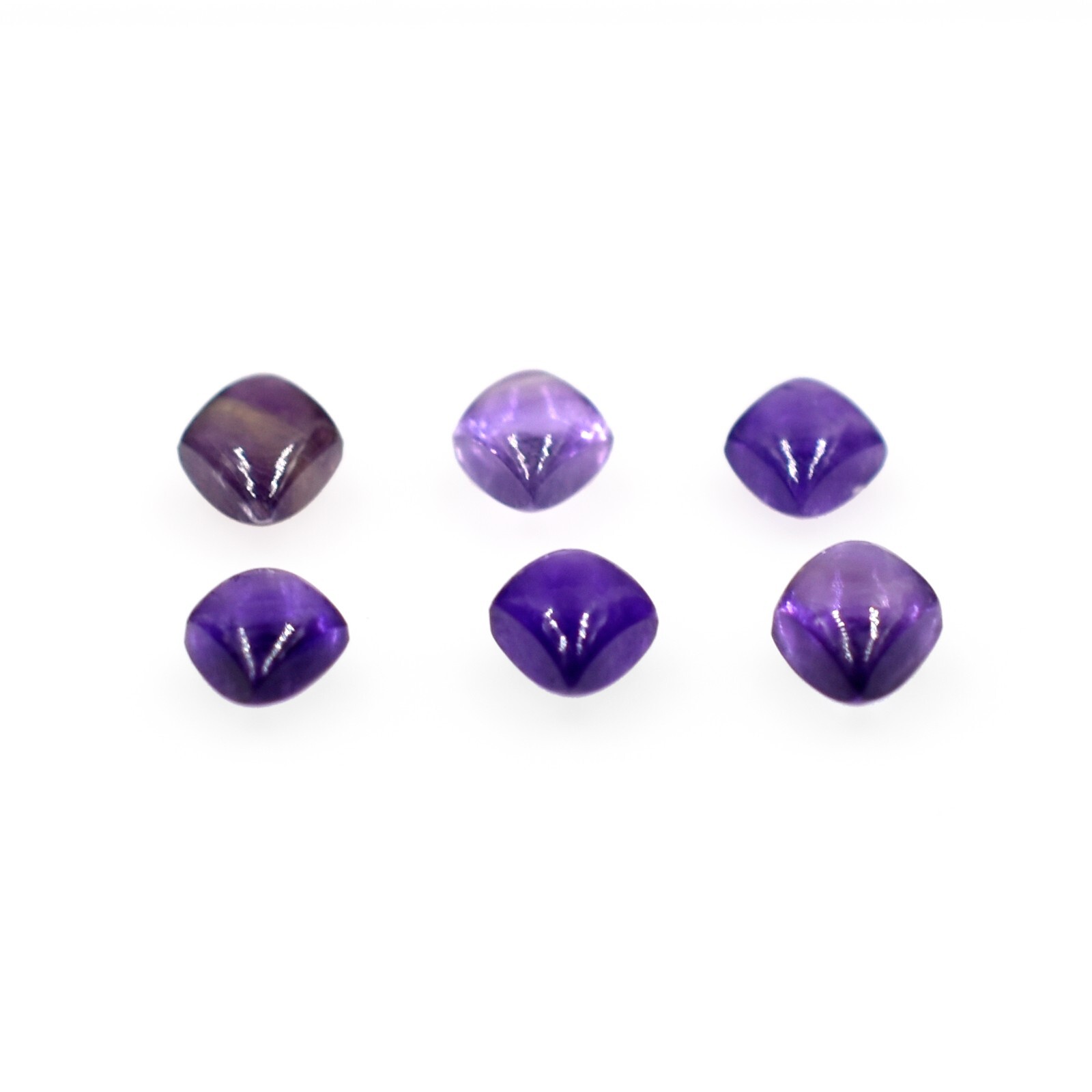 Natural Purple Amethyst Smooth Cabochon Loose Gemstone Mix Shape Wholesale Lots