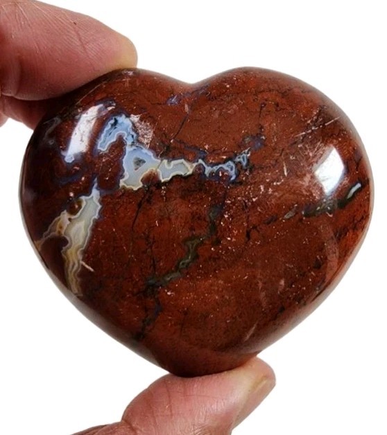 Red Jasper Polished Heart 113.4 grams