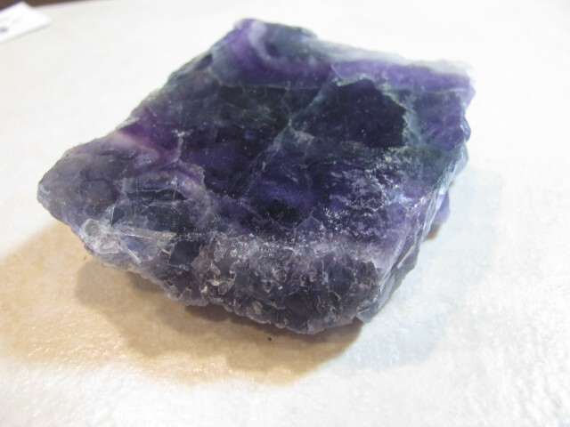 RF5 – 120g PALM SIZE+ RAINBOW FLUORITE SLAB 1 SIDE POLISHED GEMSTONE slice stone