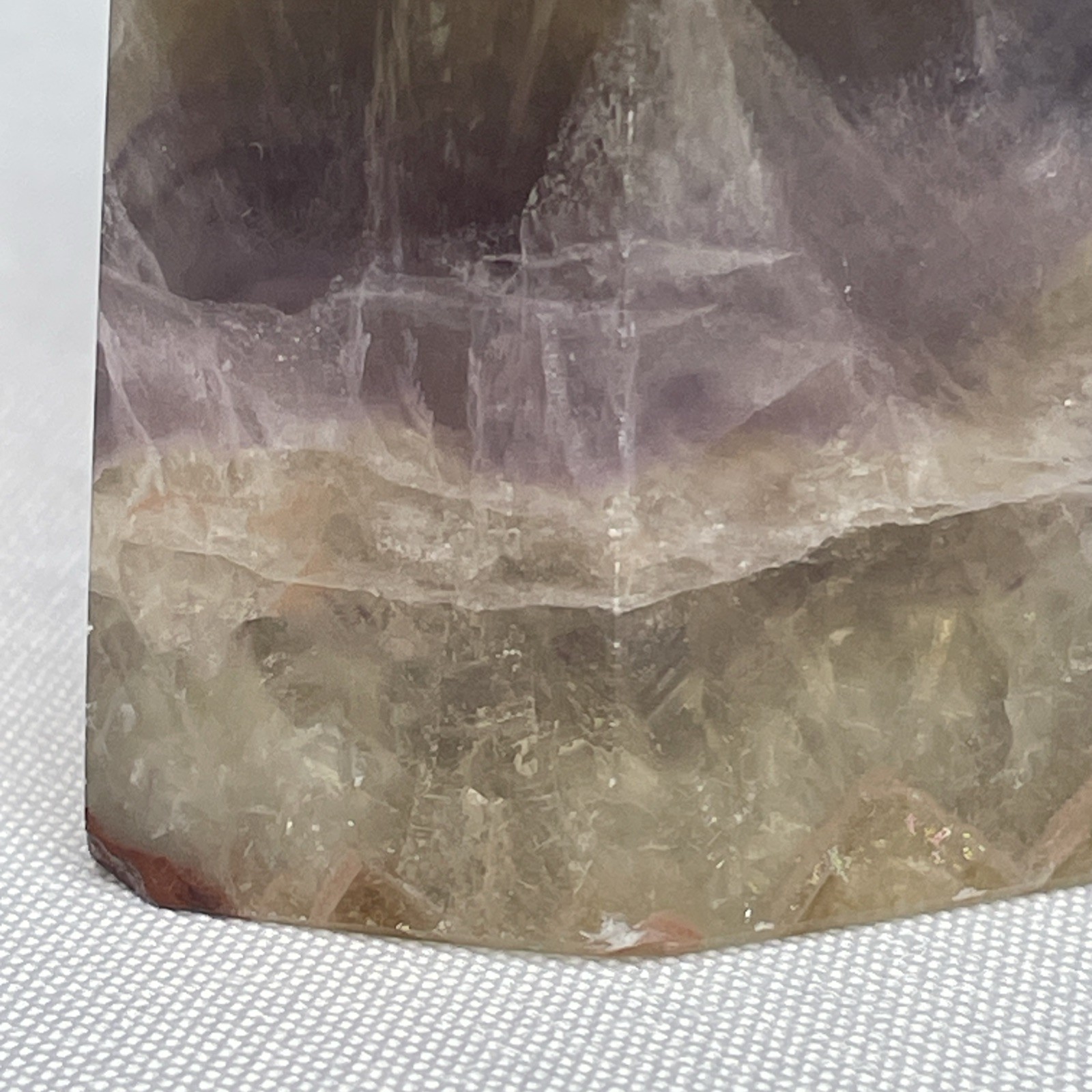 Colorful Rainbow Fluorite PolishedCrystal Tower 3.82”/10cm, TW 11.8oz