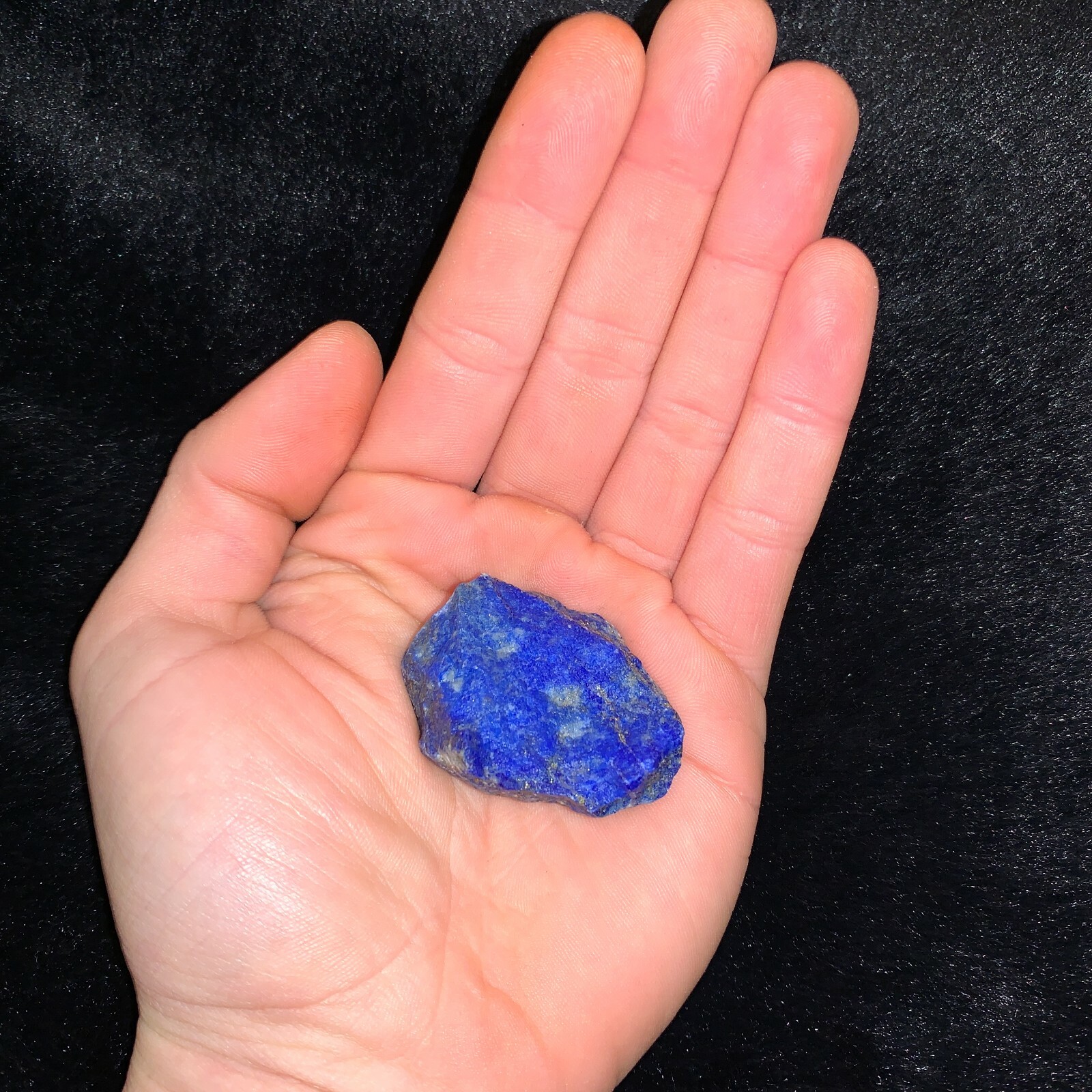One (1) Charged Lapis Rough Gemstone + A FREE Selenite Charging Stick