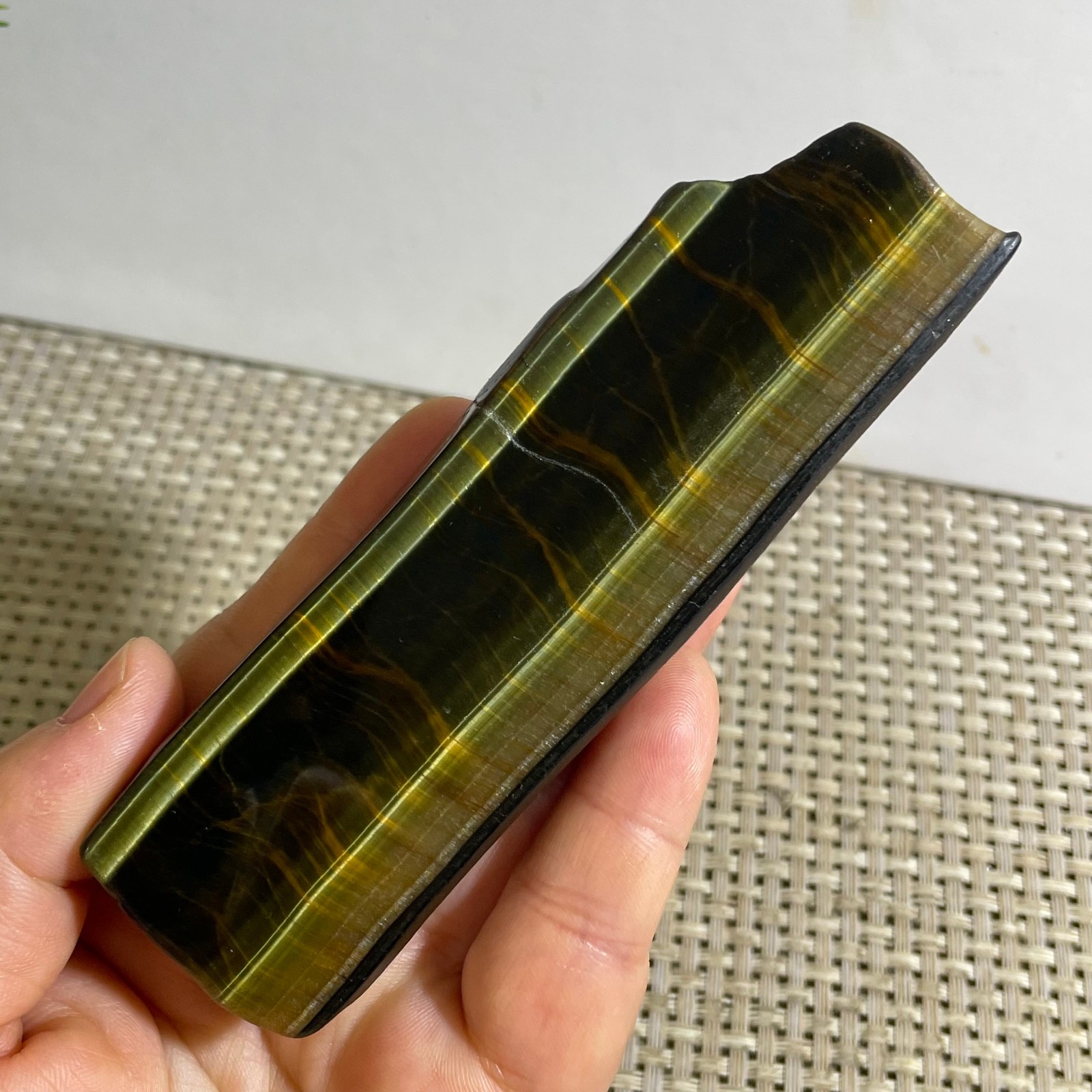 120g Natural tiger’s-eye Rough Raw Stone Rock Specimen Reiki healing
