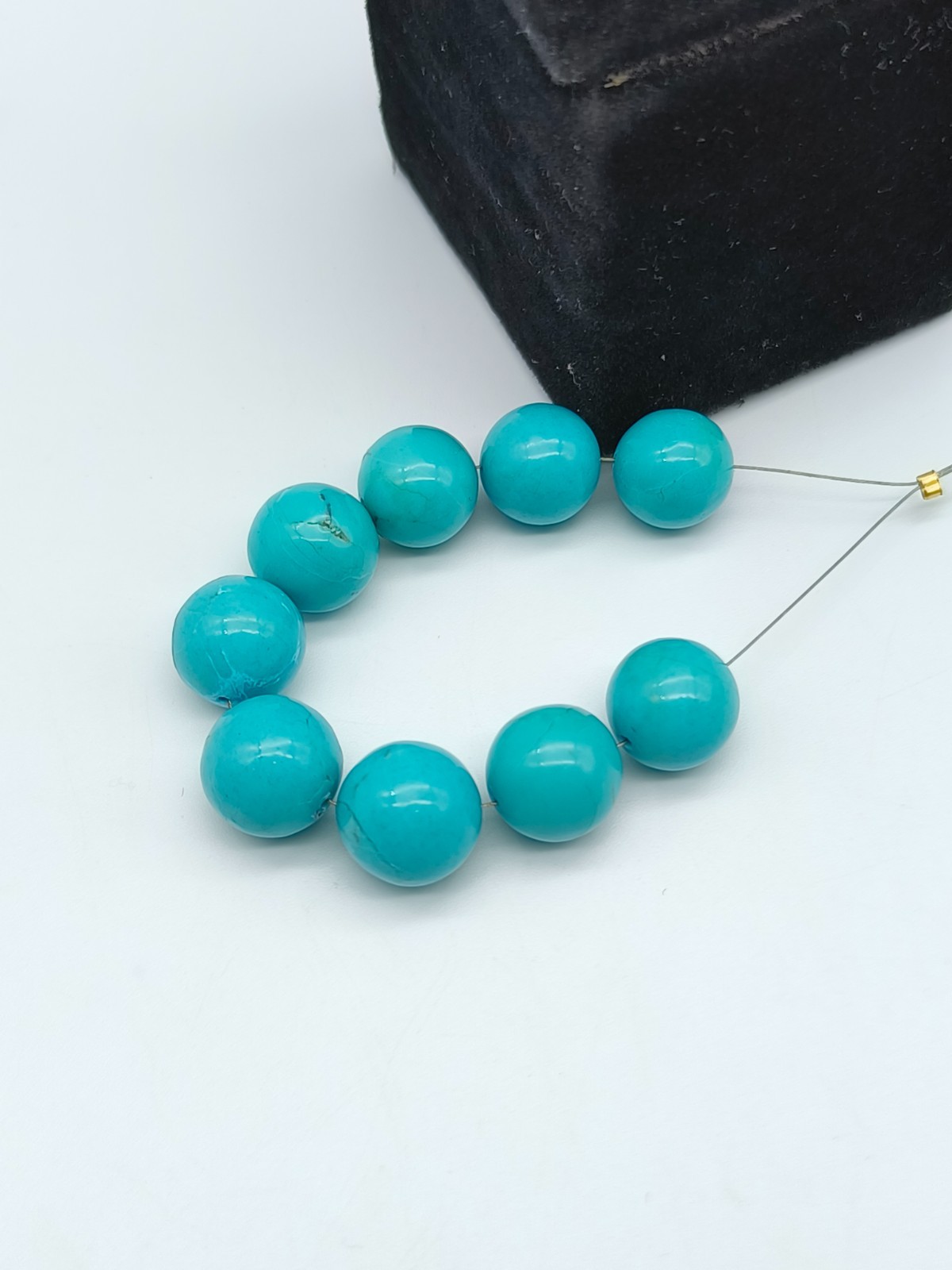 Genuine Turquoise Beads Smooth Beads For Making Jewelry Beads Gemstone