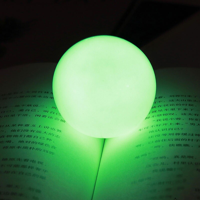 1pc Luminous Stone Green/Blue Glow In The Dark Crystal Sphere Ball 20-70mm